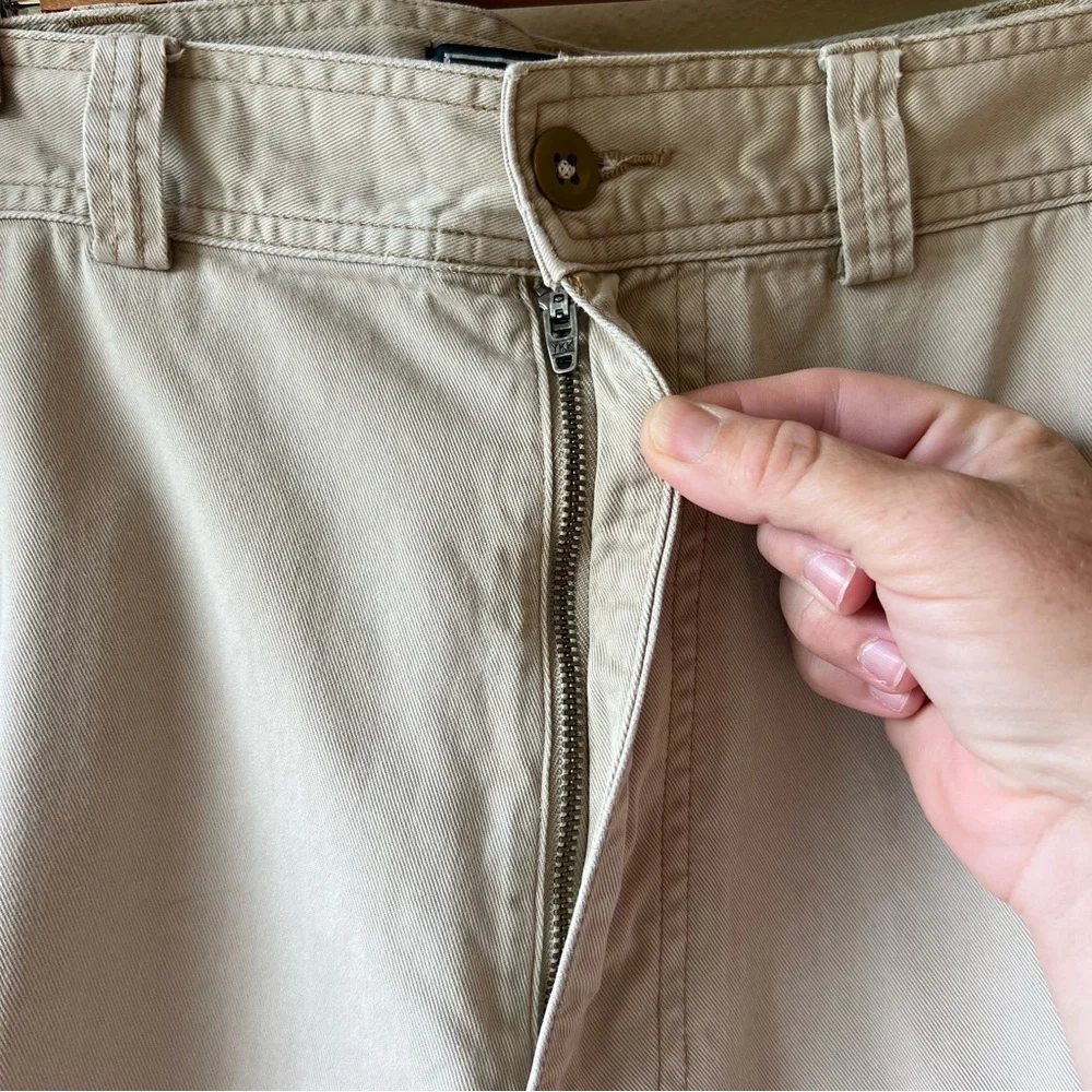 Polo By Ralph Lauren Cargo Shorts Men’s 36 Beige 10” Inseam Vintage Baggy Cotton